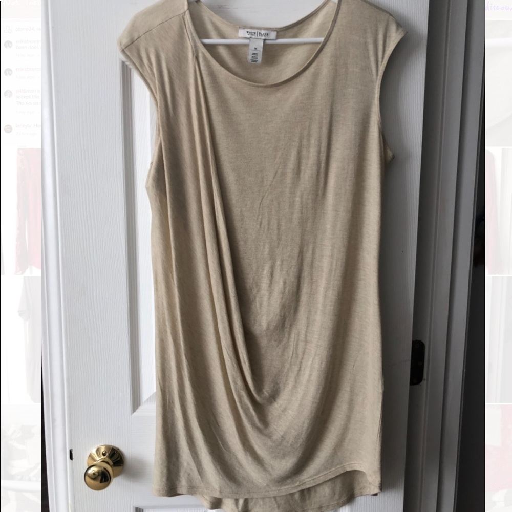 WHBM DRAPED BLOUSE